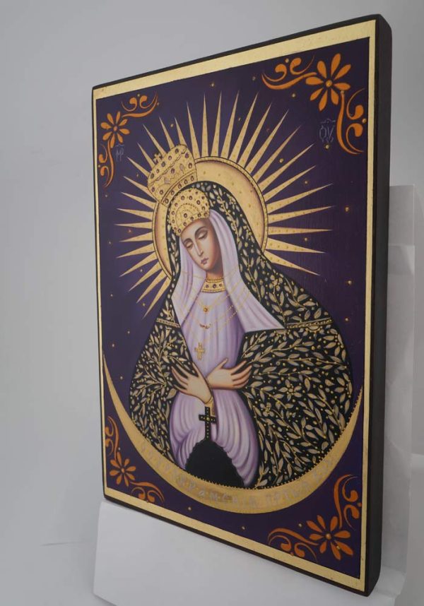 our lady of the gate of dawn icon hand painted orthodox