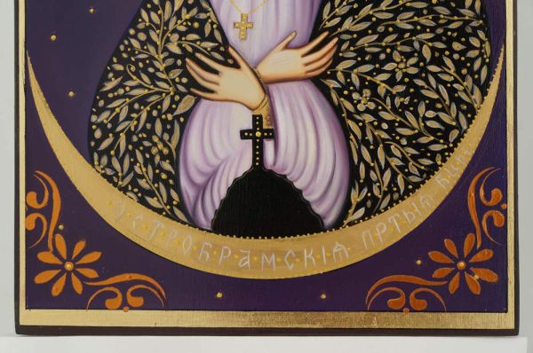 our lady of the gate of dawn icon hand painted orthodox