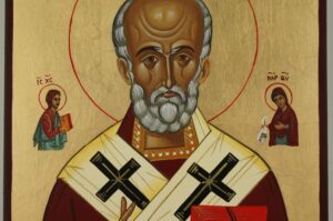 st nicholas the miracle worker icon hand painted orthodox