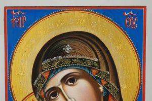 theotokos tenderness icon hand painted rila monastery