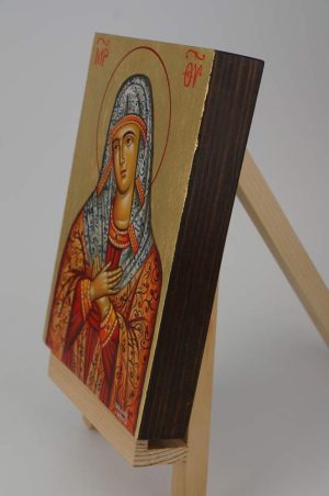 virgin mary extreme humility icon hand painted greek