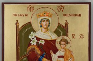 Our Lady of Walsingham Icon Hand Painted Byzantine Orthodox