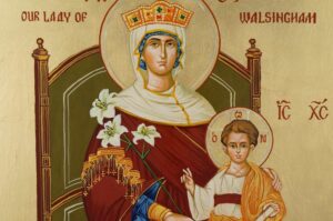 Our Lady of Walsingham Icon Hand Painted Byzantine Orthodox