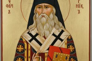 Saint Theophan the Recluse cm Hand Painted Orthodox Icon on Wood