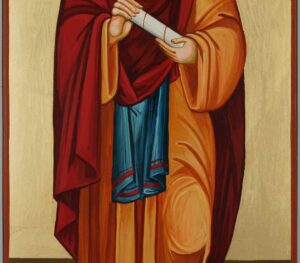 St Benedict of Nursia Icon Hand Painted Byzantine Orthodox