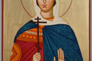 St Catherine of Alexandria Icon Hand Painted Byzantine Orthodox