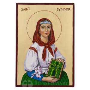 st dymphna icon