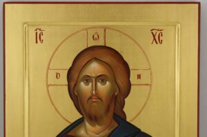 Chirst Pantocrator Icon Vatopedi Monastery Hand Painted Byzantine Orthodox