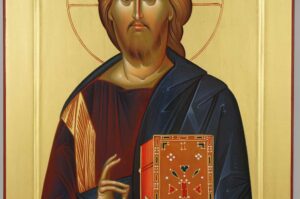 Chirst Pantocrator Icon Vatopedi Monastery Hand Painted Byzantine Orthodox