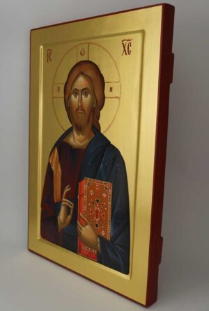 Chirst Pantocrator Icon Vatopedi Monastery Hand Painted Byzantine Orthodox