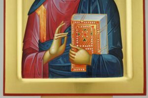 Christ Pantocrator closed book Icon Hand Painted Byzantine Orthodox