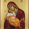 Theotokos Glykophilousa Cretan Icon Hand Painted Byzantine Orthodox