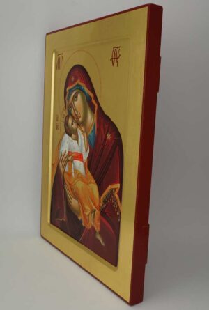 Theotokos Glykophilousa Cretan Icon Hand Painted Byzantine Orthodox