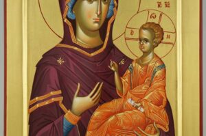 Theotokos Hodegetria Icon Hand Painted Byzantine Orthodox