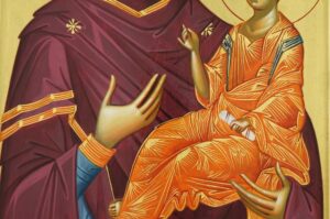 Theotokos Hodegetria Icon Hand Painted Byzantine Orthodox