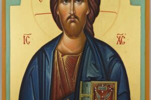 Christ Pantocrator Icon Hand Painted Byzantine Orthodox