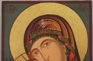 Virgin Mary Eleusa Rila Monastery Icon Hand Painted Orthodox