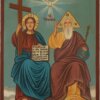 holy trinity new testament icon hand painted orthodox