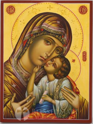 theotokos tenderness icon hand painted orthodox