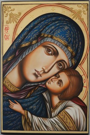 theotokos tenderness icon hand painted orthodox