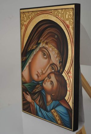 virgin of tenderness icon hand painted orthodox