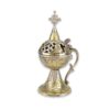 Deluxe Home Incense Burner Brass and Nickel Plated Orthodox Censer
