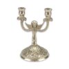 Double Nickel Plated Byzantine Candle Holder Candlestick