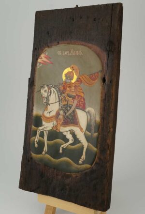 Saint Menas the Great Martyr Icon Orthodox Hand Painted