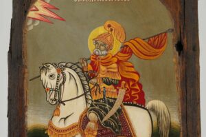 Saint Menas the Great Martyr Icon Orthodox Hand Painted