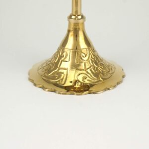 Seven Candle Brass Stand Cross Design