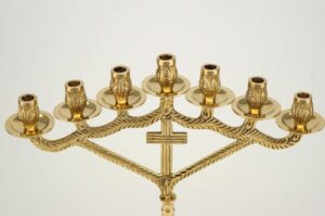 Seven Candle Cross Design Candle Stand