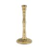 Single Brass Candlestick Decorated Base