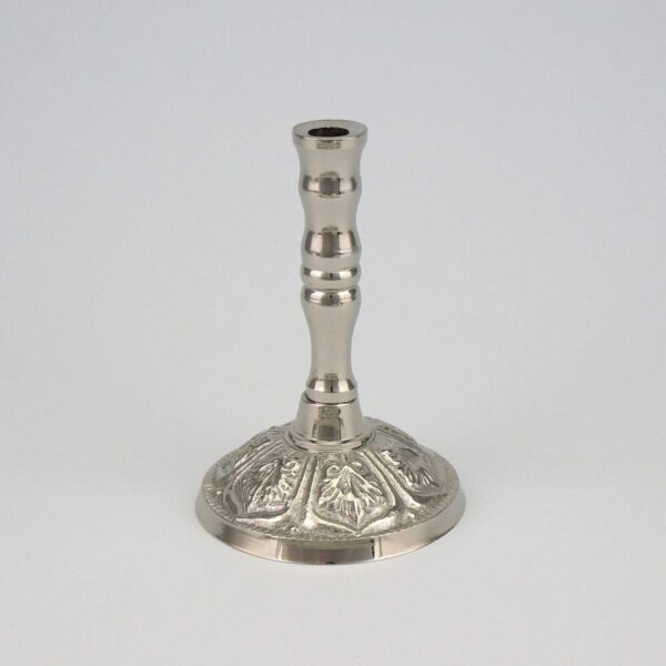 Single Nickel Plated Candle Holder Candlestick