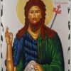 St John the Baptist Icon silver Hand Painted Greek Orthodox