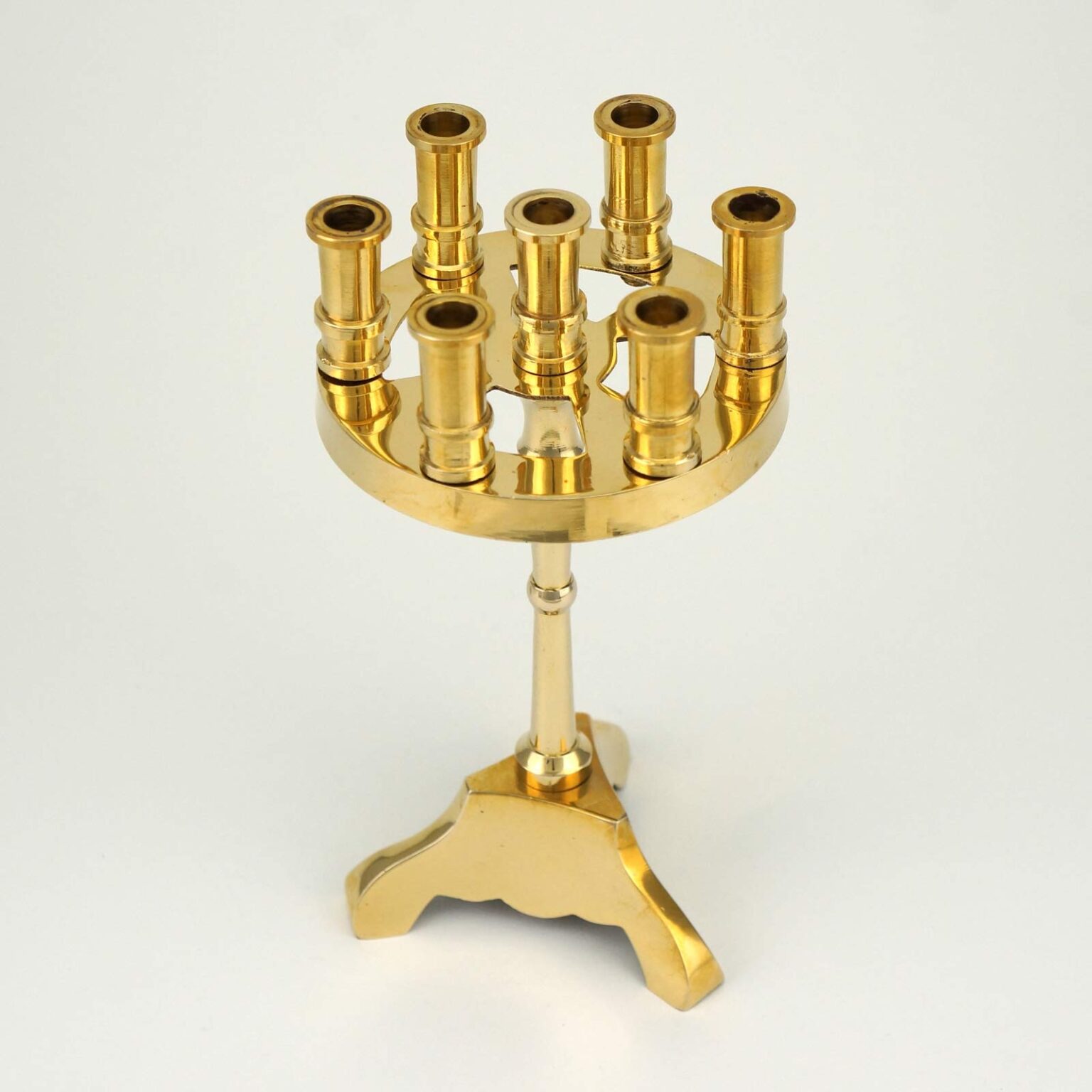 Traditional Brass SevenCandle Holder (16cm 6.3 inch) BlessedMart