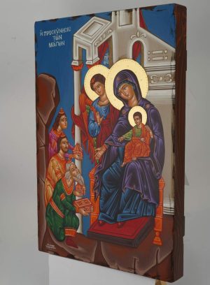 adoration of the magi icon hand painted orthodox