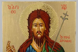 st john the baptist icon hand painted greek orthodox