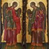 Archangel Michael and Gabriel Icons Novgorod Matching Set Hand Painted Byzantine Orthodox