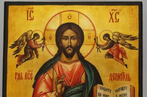 Christ Almighty Icon Pantocrator Hand Painted Byzantine Orthodox