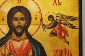Christ Almighty Icon Pantocrator Hand Painted Byzantine Orthodox