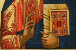 Christ Pantocrator Icon Vatopedi Monastery Hand Painted Byzantine Orthodox Mount Athos