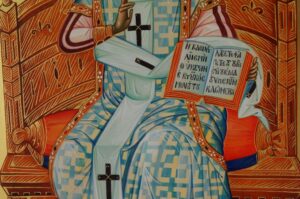Christ The Great High Priest Icon Hand Painted Byzantine Orthodox Enthroned