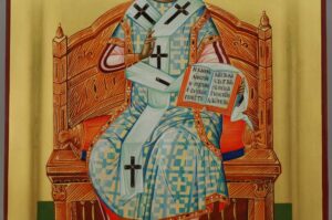 Christ The Great High Priest Icon Hand Painted Byzantine Orthodox Enthroned