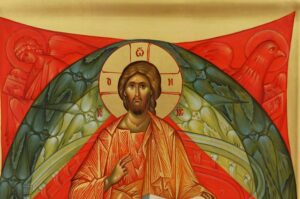 Christ in Majesty Icon Hand Painted Byzantine Orthodox