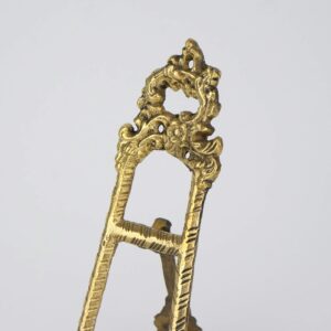 Decorated Brass Plated Orthodox Icon Stand Tripod Display Easels