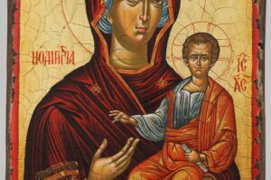 The Virgin Hodegetria Thrace Hand Painted Byzantine Orthodox