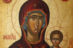 The Virgin Hodegetria Thrace Hand Painted Byzantine Orthodox