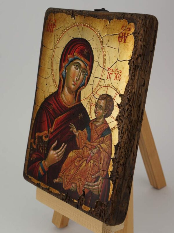 Virgin Mary Hodegitria Ohrid Hand Painted Byzantine Orthodox Icon