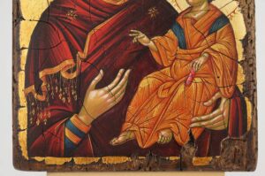 Virgin Mary Hodegitria Ohrid Hand Painted Byzantine Orthodox Icon