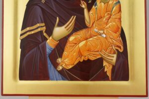 Virgin Mary the Guide Icon Hand Painted Byzantine Orthodox Cretan